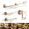 ЭЛЛЕН Античная бронза Набор фурнитуры для ванной комнаты Регулируемая вешалка для полотенец Держатель для полотенец Держатель для туалетной бумаги Крючок для халата EL2001A