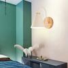 Nordic Wall Sconce Light Fixture for Bedroom Bedside Living Room Lighting Luminaire Lamp Indoor Wooden Decor Retro