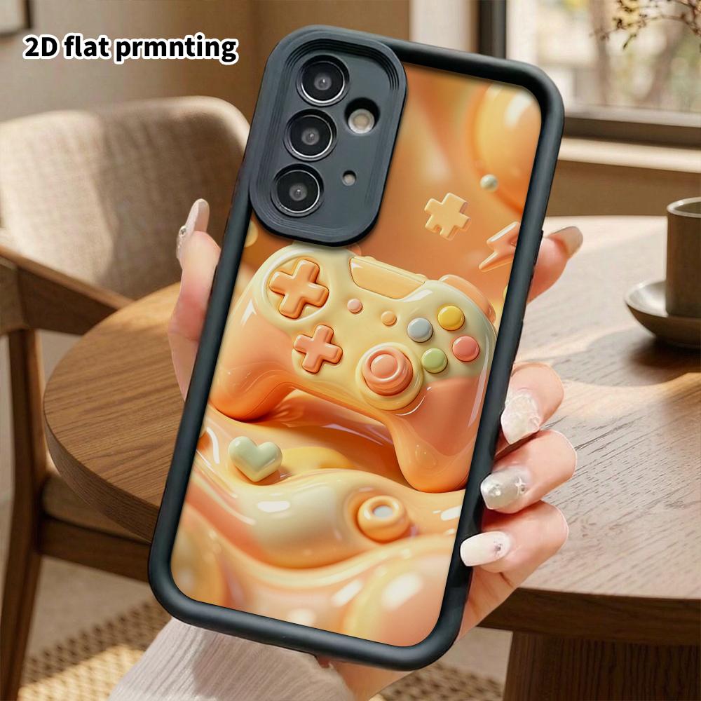 Phone case: 2D flat, suitable for Samsung Galaxy A34 A35 M05 M06 S20 S22 S21 FE Plus 5G protective case, game controller theme, perfect Christmas and