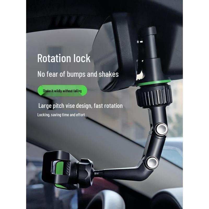 Universal Car & Desktop Phone Holder - Rearview Mirror Clip