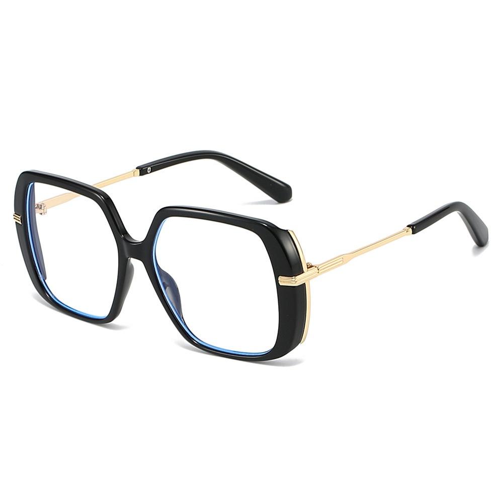 New European and American fashion square large frame sunglasses ins personalized simple casual retro versatile street sunglasses tide