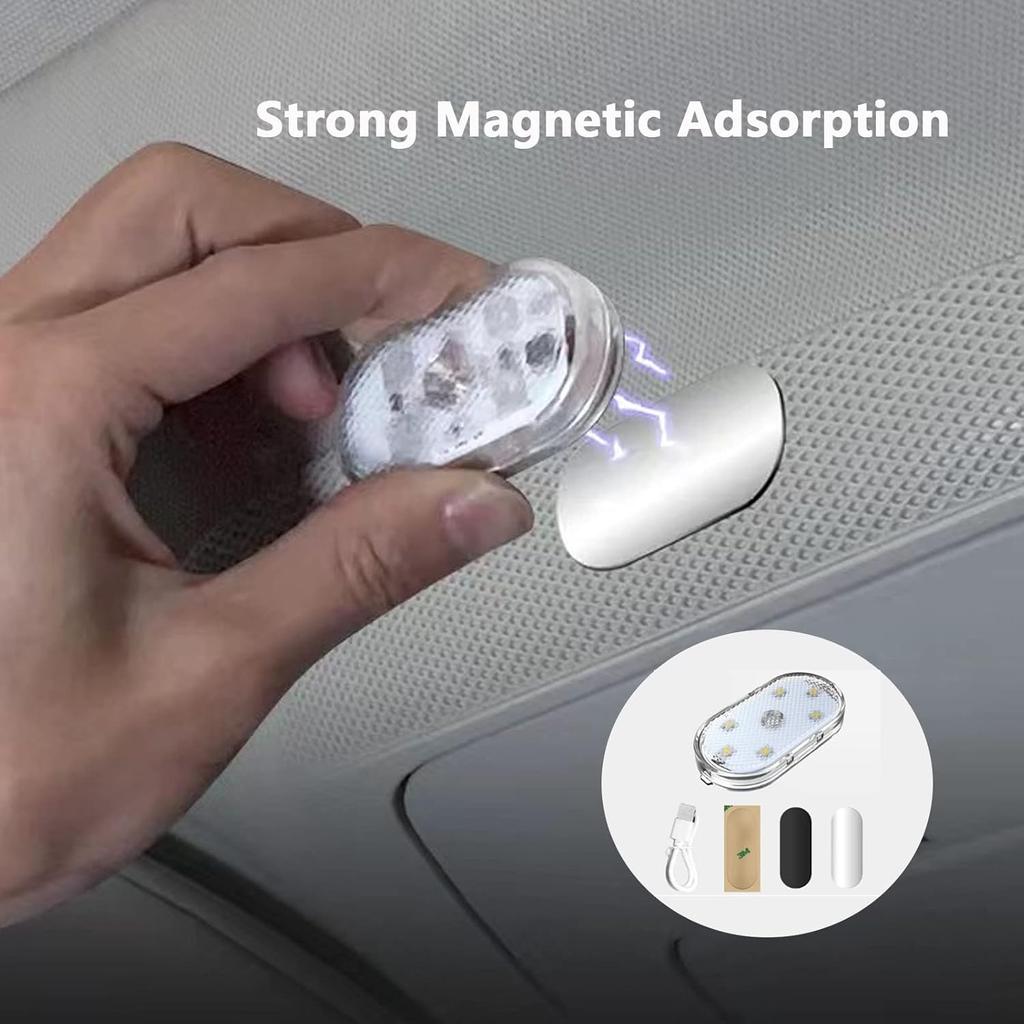 4Pcs Wireless LED Lights For Car Interior,7 Colors Ambient Lighting Car Interior,Car Lights Ide Your Car,USB Rechargeable Car Interior Led Night