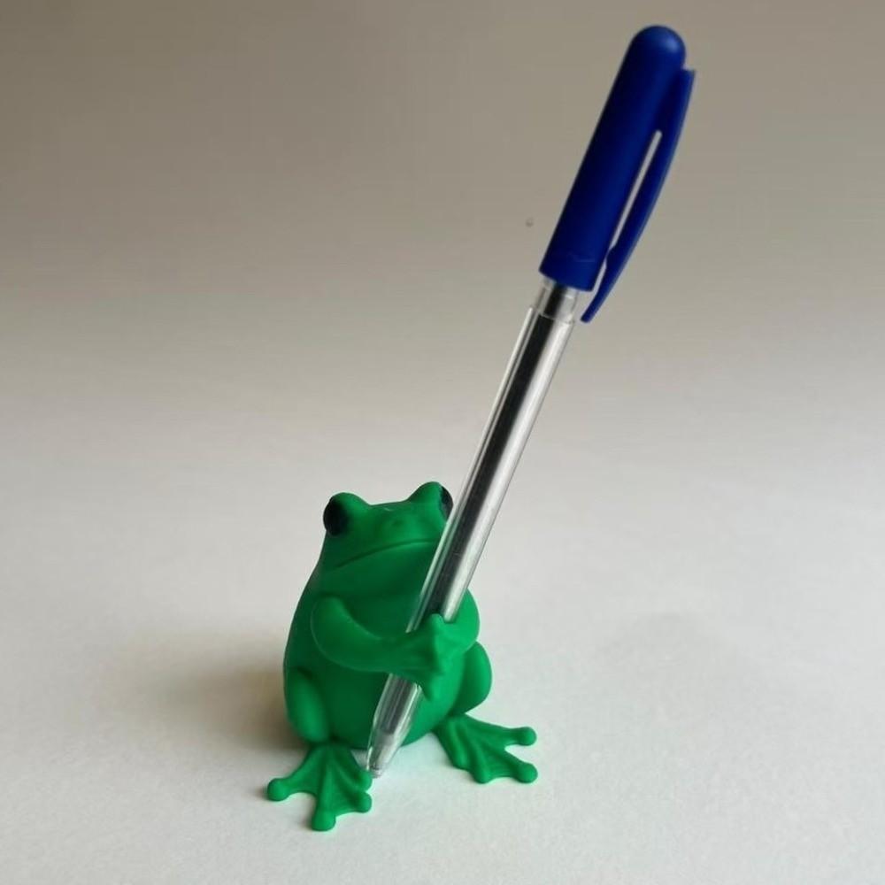 Plastic Frog Shaped Pen Holder Unique Cute Frog Pencils Holder Birthday Gift