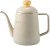 Fuji Enamel Cotton Plus Drip Pot Greige 1.0L CTP-1.0DP.GG