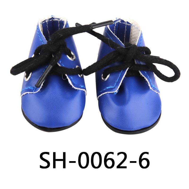 1 пара кукольной обуви из искусственной кожи со шнурками для 14-дюймовых кукол, аксессуары, игрушки