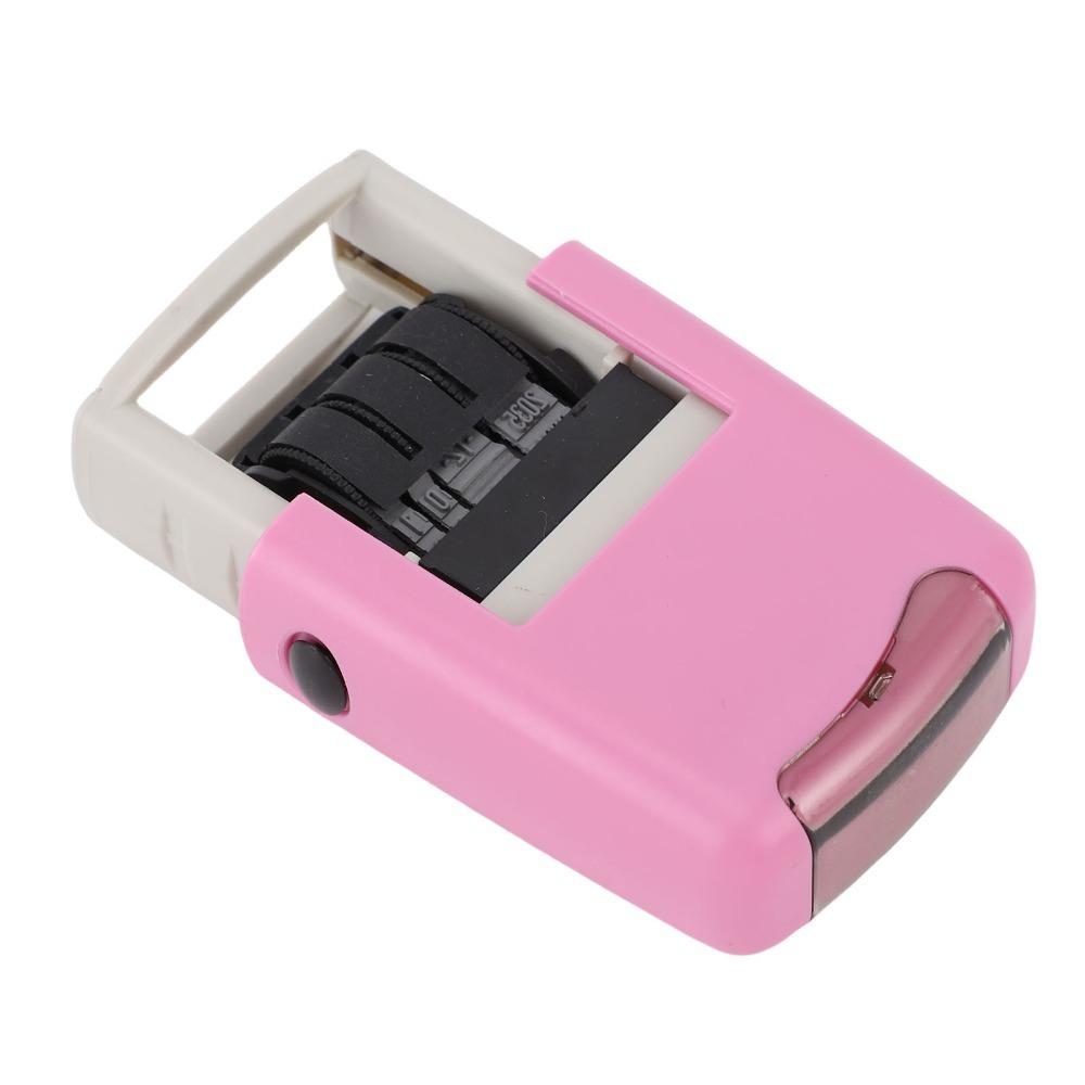 Non Smudge Self Inking Stamper ABS Number Stamper Durable Adjustable Date Stamp Office Work