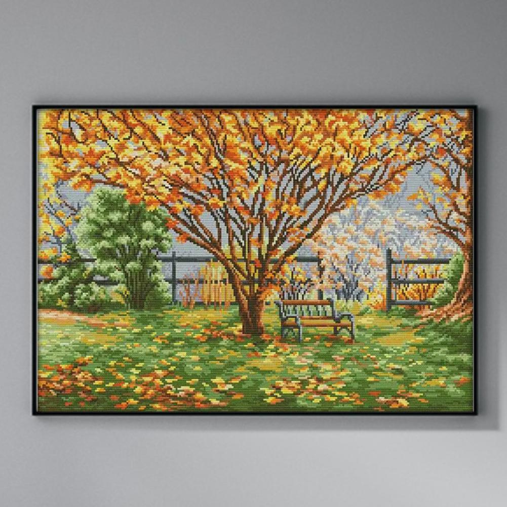 Набор для вышивки крестом «Пейзаж» из эко-хлопка 14CT, полная вышивка, AU
