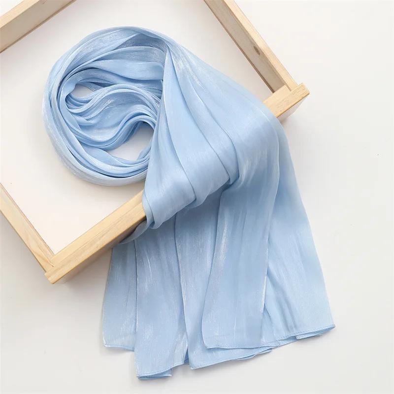 New Modal Jersey Hijab Scarf for Women Stretch Shawl Plain Muslim Headband Fashion Solid Color Long Muffler 180*70cm Neckerchief