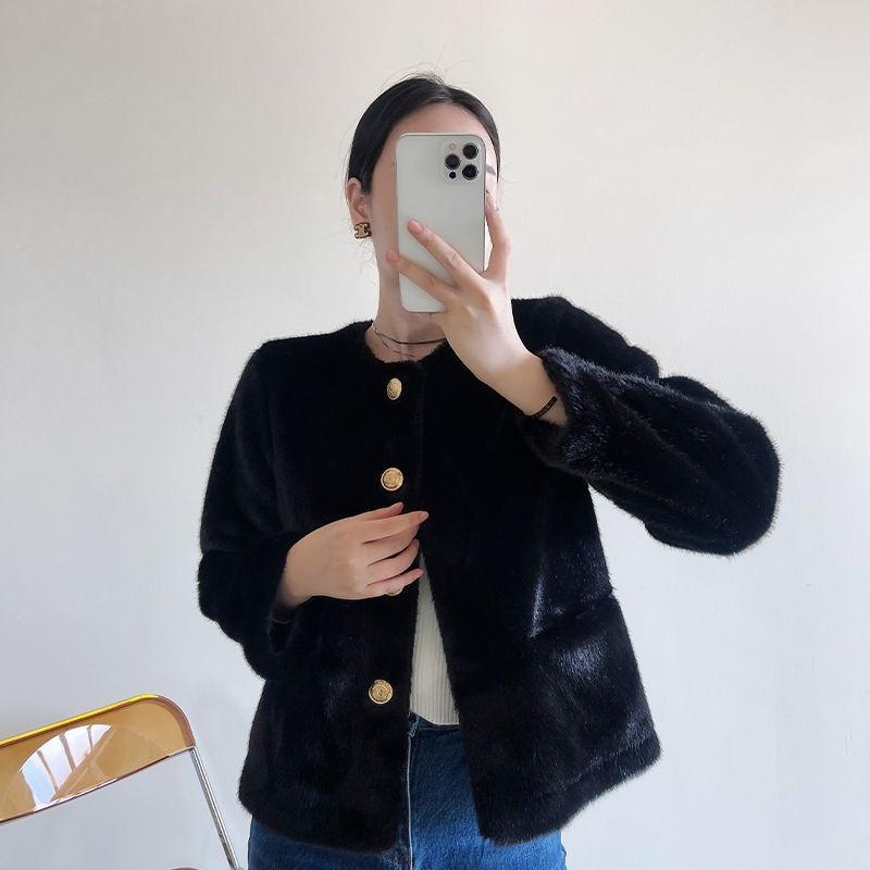 Роскошное зимнее толстое пальто из искусственного меха для женщин, экологичная дубленка, модная верхняя одежда