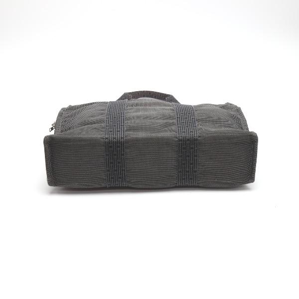 HERMES Her Line MM Tote Bag Hand bag canvas gray Used