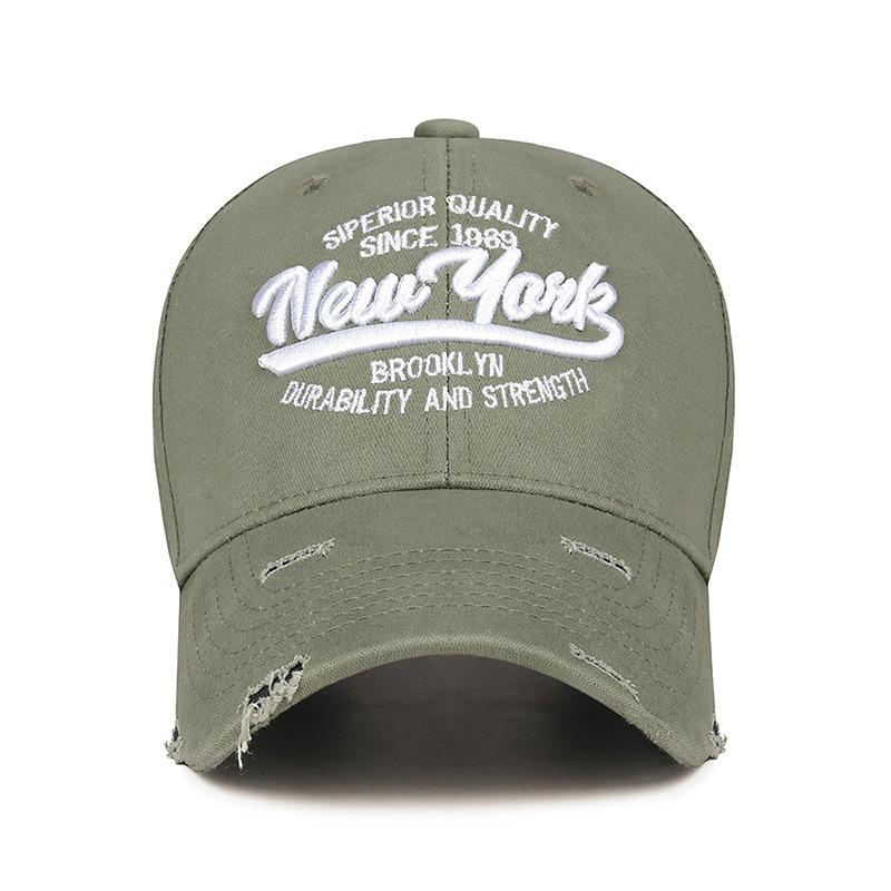 Northwood Бейсболка с объемной вышивкой NEW YORK, мужская и женская уличная рваная шляпа от солнца, модная универсальная кепка для папы