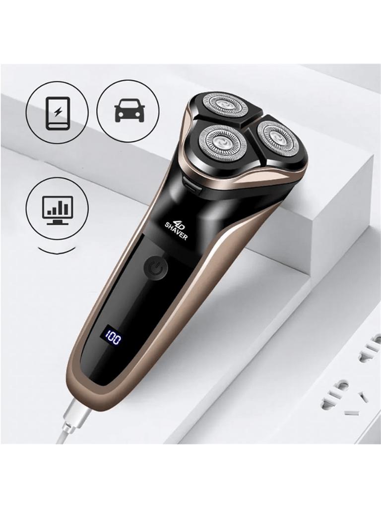 Men's Electric Shaver With LED Power Display/Washable Head/USB Fast Charging Floating Head Home Portable Travel Shaver.Battery c