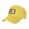 Black Jersey Sports Number eightythree Football  Baseball Cap golf hat genuine Sun Hat For Children Kids Hat Unisex Wome