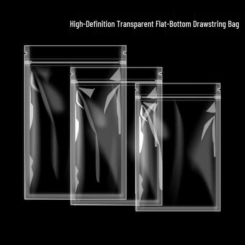 High Transparent Self-Sealing Flat Bottom Bags