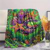 Fluorescent marine organisms Print Flannel Blanket,High quality Comfortable for All Seasons,Home Decor,Warmth and Comfort,Perfect for Christmas Gifts