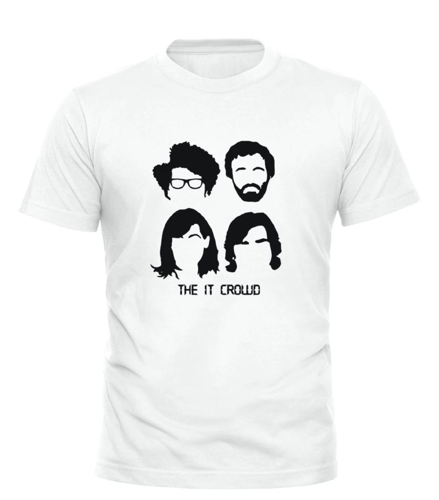 The IT Crowd Faces T Shirt Iconic British Comedy TV Series Geek Nerd Tee