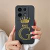Чехол для Itel A05s A04 Infinix Note 30 VIP Hot 30 Play Zero Ultra, чехол для телефона, защитная пленка с буквами и короной, матовый мягкий силиконовый противоударный бампер