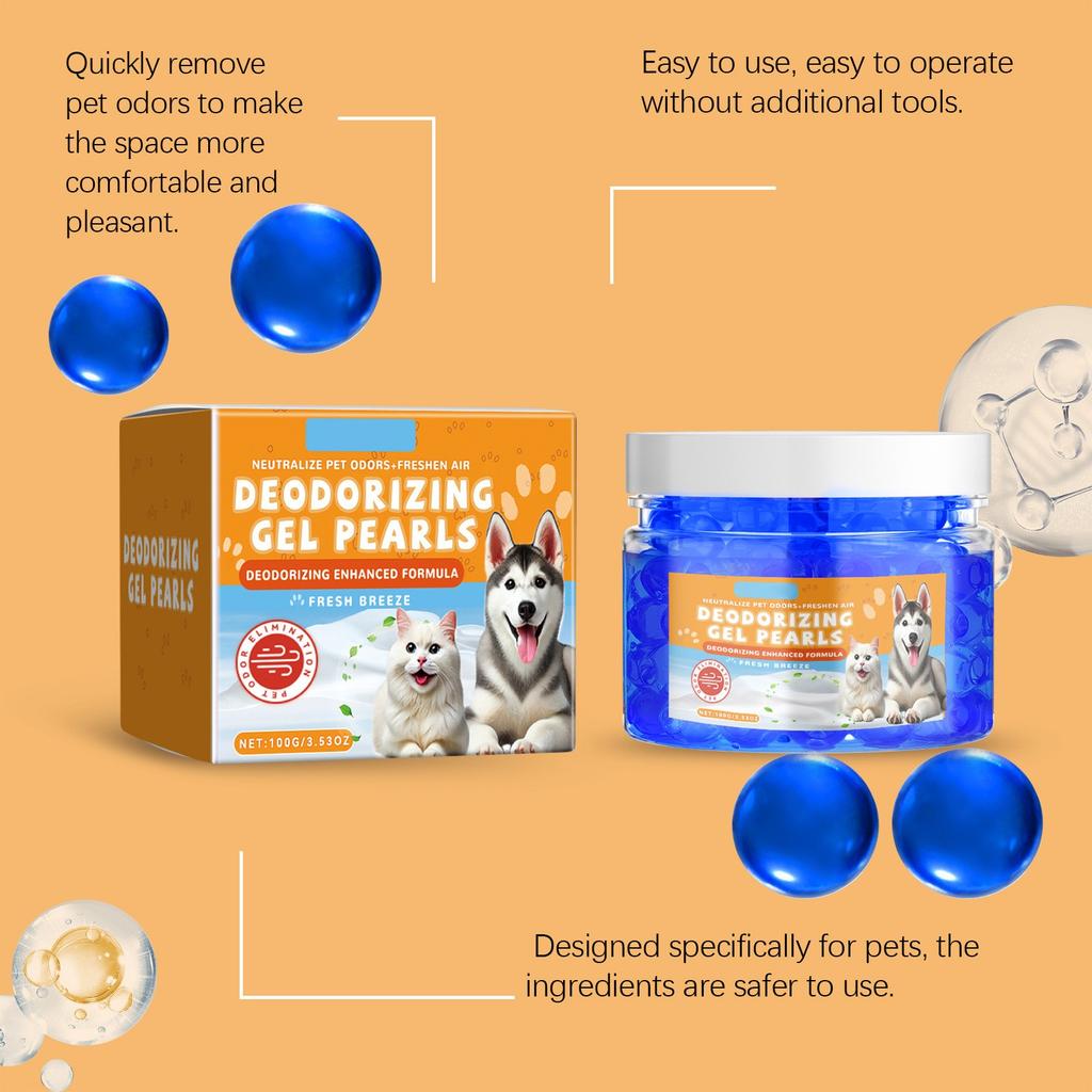 Дезодорант с запахом домашних животных, гелевые шарики, освежитель, для устранения запахов домашних животных, 100 мл