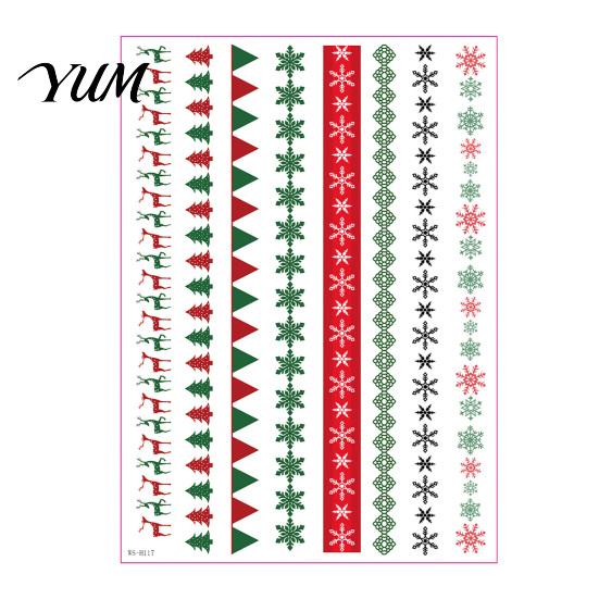 Easy Apply Candle Stickers Christmas Transfer Stickers, DIY Holiday Craft Supplies, Waterproof Decoration Decorative Decals for Making And Festive