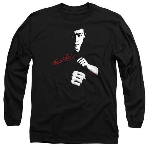 Bruce Lee Unisex Adult The Dragon Awaits Long-Sleeved T-Shirt