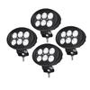 Lightronic Narrow Angle LED 155mm Fog 6000K White IP68 Compatible with for and 4-Piece Searchlight, 60W, Diameter, Light, Light, 6000LM, Waterproof,