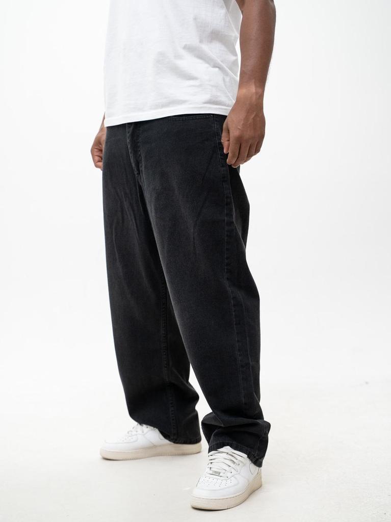 Lucky Dice LD Clothing Men's Baggy Jeans Black/White L
