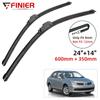 2 шт. щетки стеклоочистителя для Nissan Tiida C11 2004-2012 24 "14" подходят для переднего лобового стекла, щетки для окон, резак, аксессуары 2008 2009 2010 2011 2012
