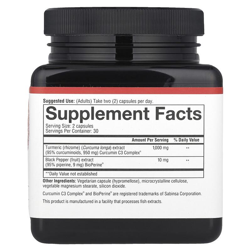 Turmeric, 60 Vegetarian Capsules