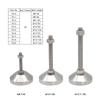 china supplier odm  ss304 rohs 7616 60P m12 *50/80/100/120mm fixed  level  feet   for cabinets m6 m8 m10 m12 m16