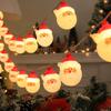 1.5M10 LED Christmas String Lights Battery Powered Santa Claus Fairy Garland Lamp Home Party New Year Tree Xmas Hanging Ornament