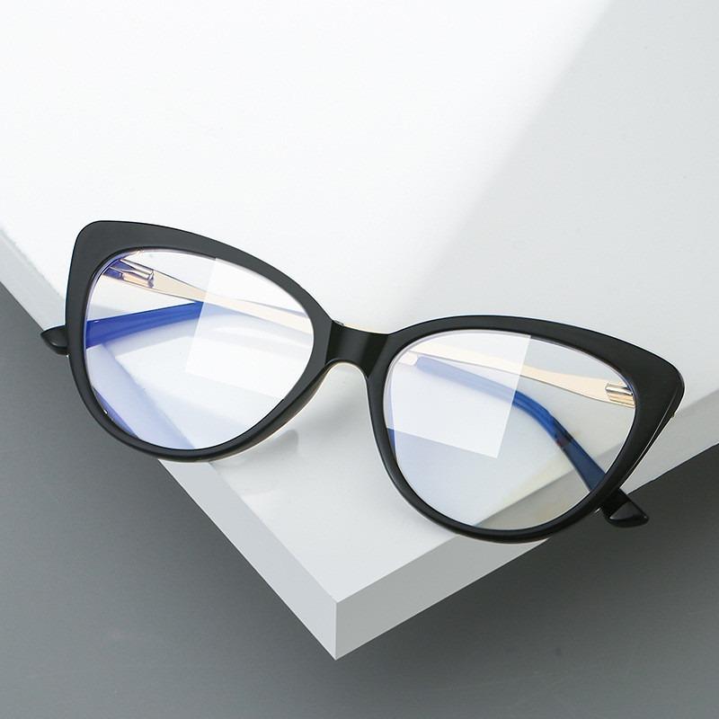 Women Pochromic Optical Glasses Men Anti Blue Light Cat Eye Eye Glasses Unisex Anti Radiation Eyewear