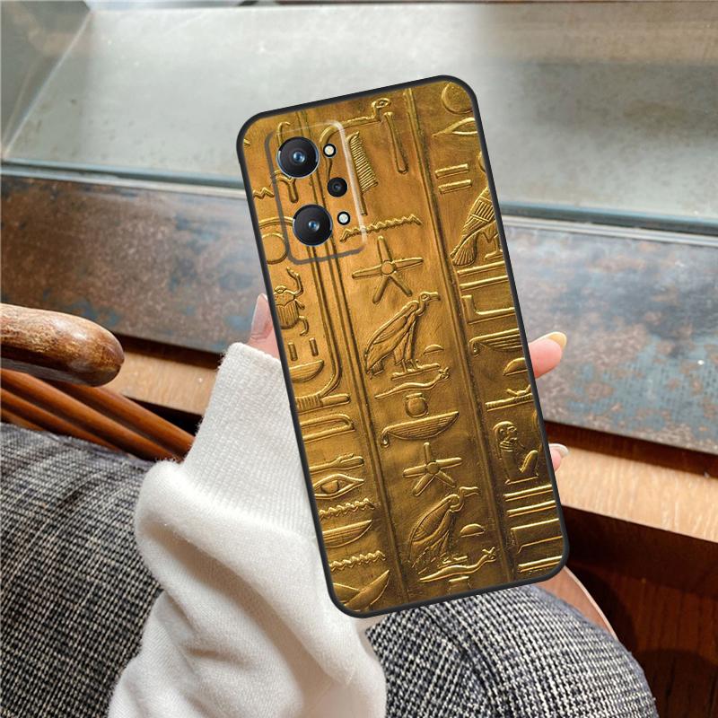 Чехол Египетские Иероглифы для Realme 15 Pro GT7 GT6 11 12 13 14 Pro Plus C55 C51 C53 C35 C33 C61 C65 C67 C71 C75