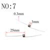 20PCS Wire Diameter 0.3mm Micro Mini  304 Stainless Stee Torsion Spring  For Jewelry