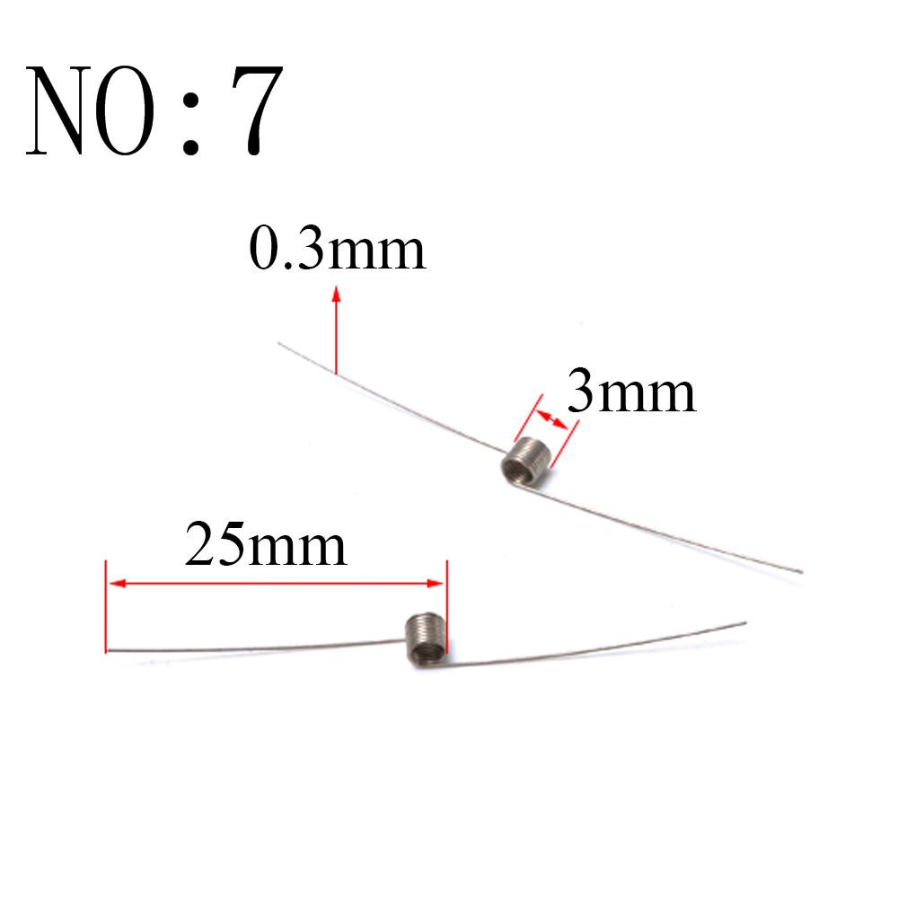 20PCS Wire Diameter 0.3mm Micro Mini 304 Stainless Stee Torsion Spring For Jewelry