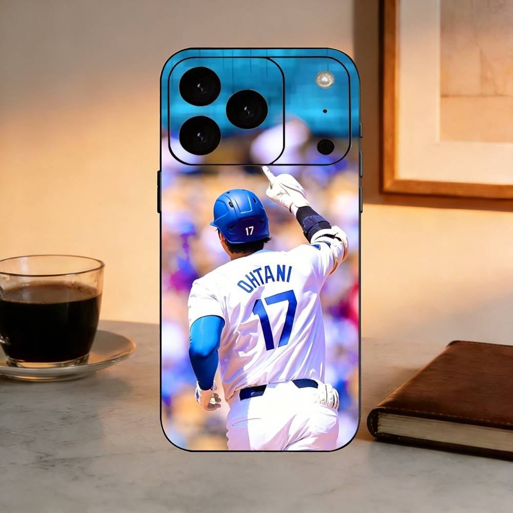 Baseball 17 S-Shohei O-Ohtani  Phone Case For iPhone 17,16,15,14,13,12,11 Plus,Pro Max,XS,Soft Silicone Black Cover