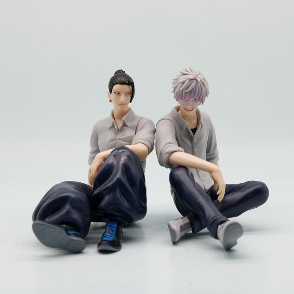 In Stock Jujutsu Kaisen 10cm Gojo Satoru Geto Suguru Action Figure PVC Kawaii Toys Dolls Anime Birthday Gift