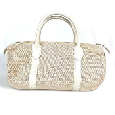 Сумка-портмоне Mademoiselle Toile H / Кожа Бежевый/Белый