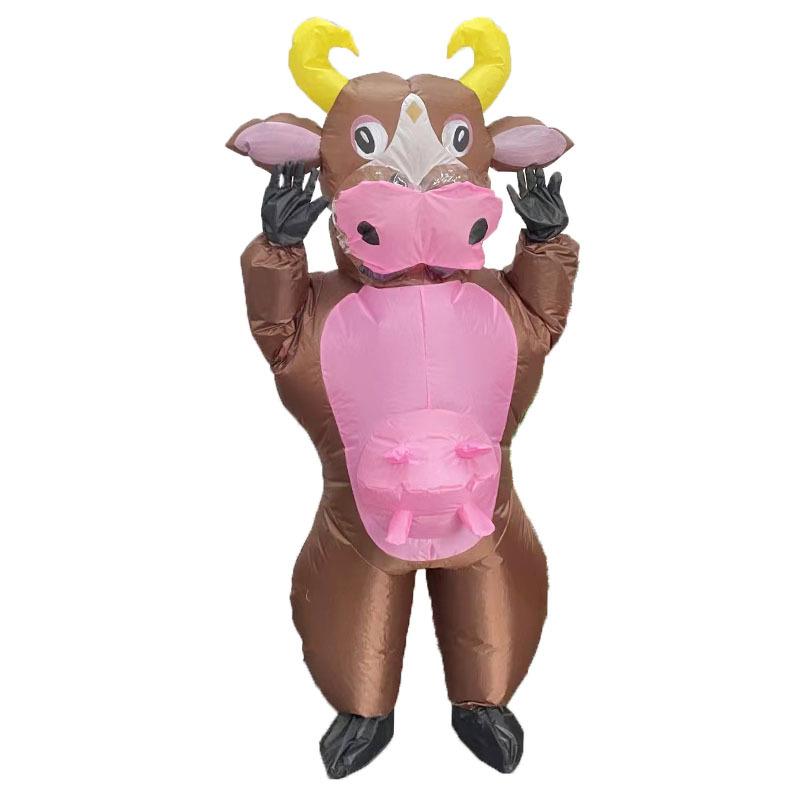 Brown Cow Inflatable Costume, Adult
