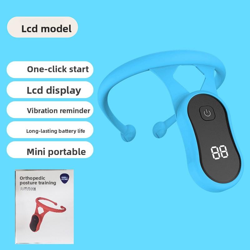 Intelligent Neck Straightener, Hunchback Straightener, Children's Adult Sitting Strap, LCD Sensor Aligner