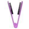 Щетка для волос с щетиной, антистатическая, термостойкая, двухсторонняя, расческа для волос с щетиной, фиолетовая