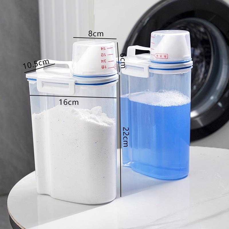 Laundry Detergent Storage BoxHousehold Large-capacity Soap Plastic Bucket Dedicated Storage Box for Canned Laundry Liquid