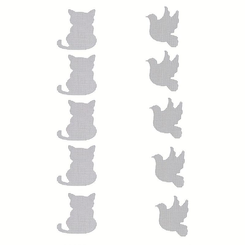 10pcs Window Screen Repair Subsidy Window Screen Stickers Self-adhesive Window Screen Patch Broken Holes Repair Subsidy