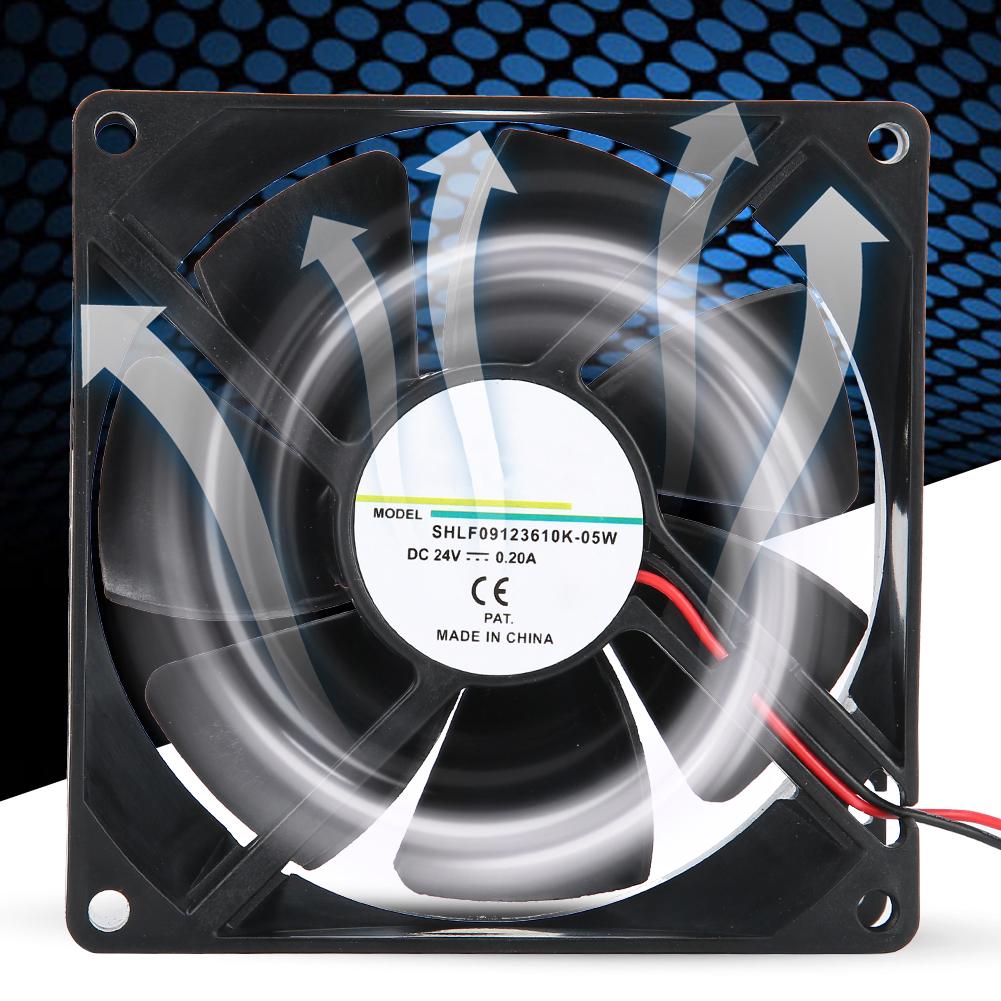 Fan 24V 0.20A 9cm Double Balls Cooling Fan for Frequency Converter Electric Welding Machine