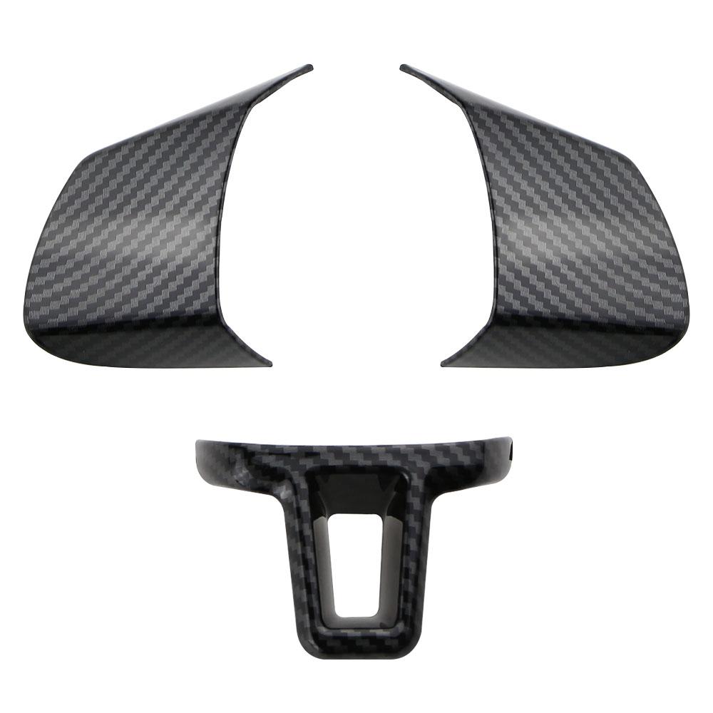 ABS Накладка на руль из углеволокна Защитная накладка для Volkswagen VW Polo 11-14 Golf 6 2009 - 13 Jetta Touran Bora Caddy Eos