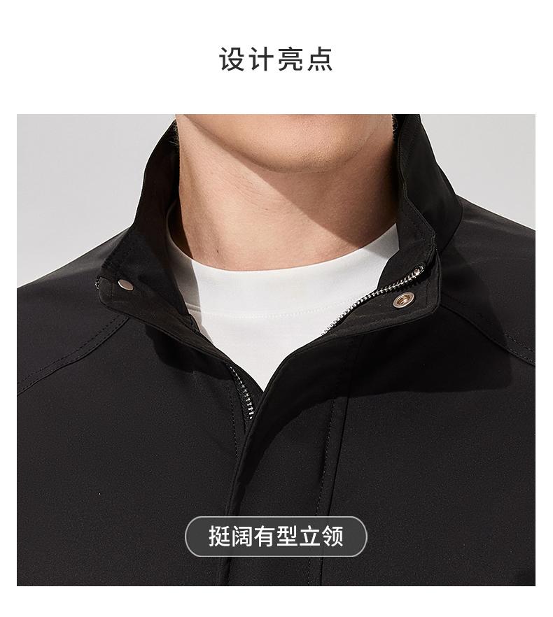 Splicing Workwear Style Spring and Autumn New Fashionable Stand Up Collar Jacket