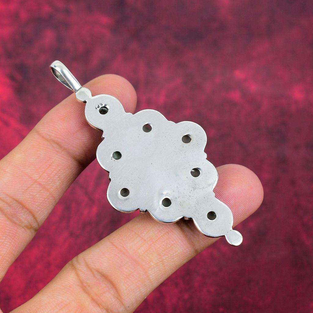 Аква Халцедон, Танзанит 925 цельный стерлинговый серебряный драгоценный камень ювелирные изделия, подвеска ручной работы, на День памяти