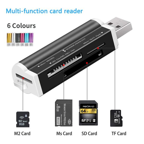 USB 2.0 Micro SD Card Reader for Micro SD Card TF Card Adapter Plug and Play for Laptop Desktop TF Lash Micro SD Micro SDHC