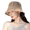 Вязаная шляпа рыбака, дышащая шляпа-ведро, модная женская солнцезащитная шляпа, летняя уличная шляпа