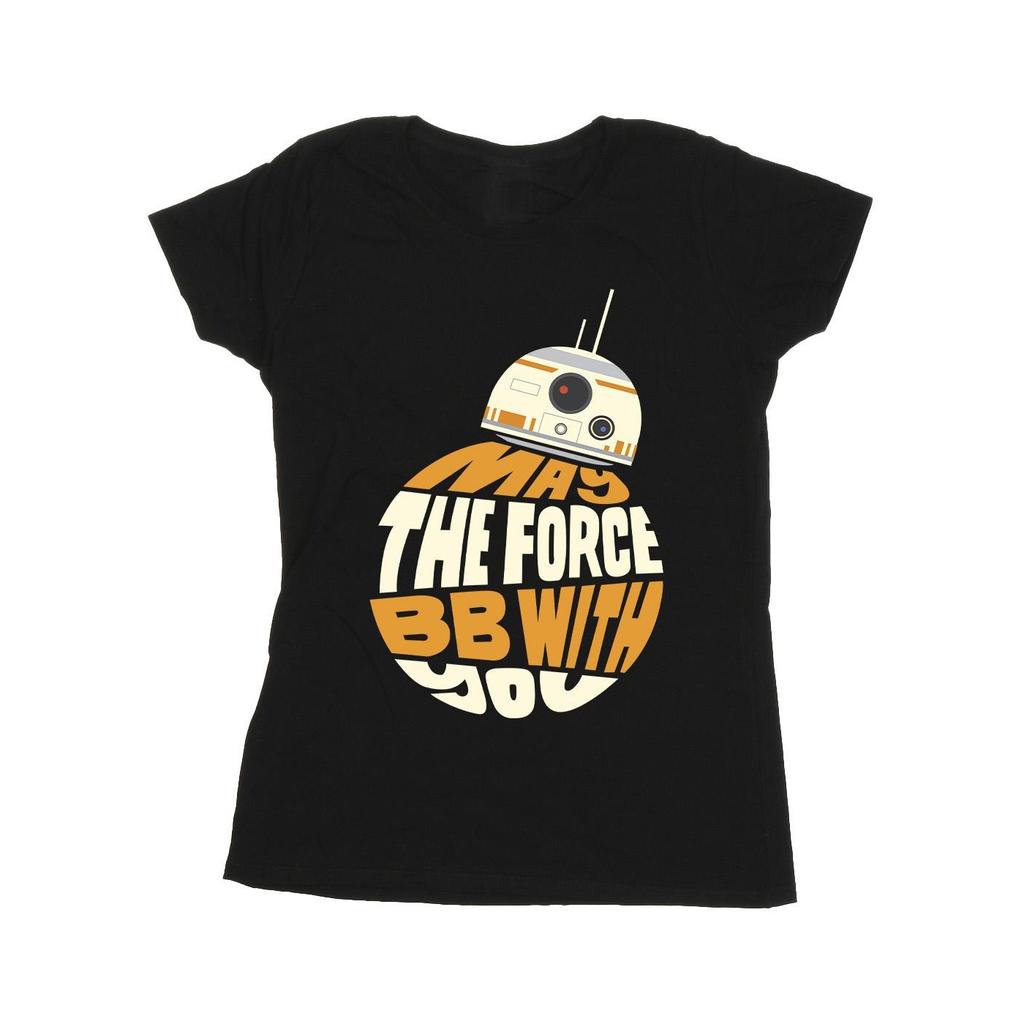 Star Wars Womens/Ladies May The Force BB8 Cotton T-Shirt