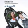 Android 5G Смарт-часы с круглым циферблатом, вставляемой SIM-картой, WiFi, Многофункциональные, Черные.